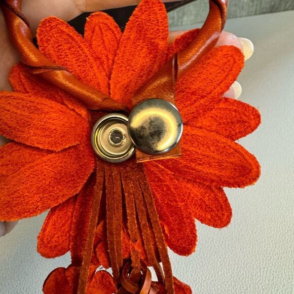 Sunflower Leather Bag Charm Leather Purse Summer Flower Crossbody NEW - Picture 4 of 4